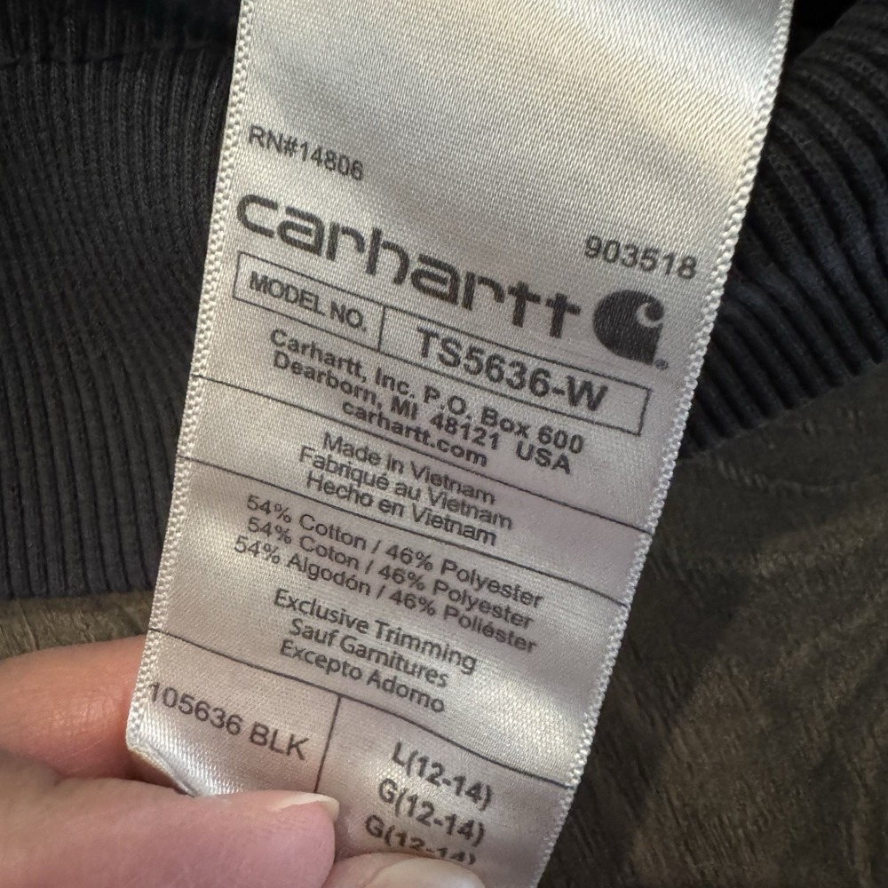 VTG Carhartt Hoodie Men M-L Rain Defender Faded Distressed Sweatshirt Y2K Grunge - Picture 14 of 15